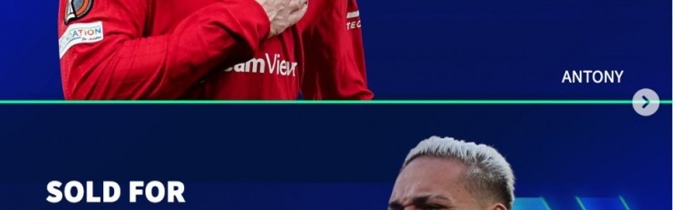 开云平台-德转市场对比：曼联22年夏窗9500万引进安东尼，纽卡斯尔同期7750万签下伊萨克