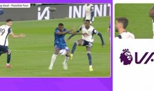 kaiyun-英超说明热刺进球无效判罚：萨尔进攻过程中对凯塞多犯规